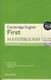 Cambridge English First Masterclass WB Pack