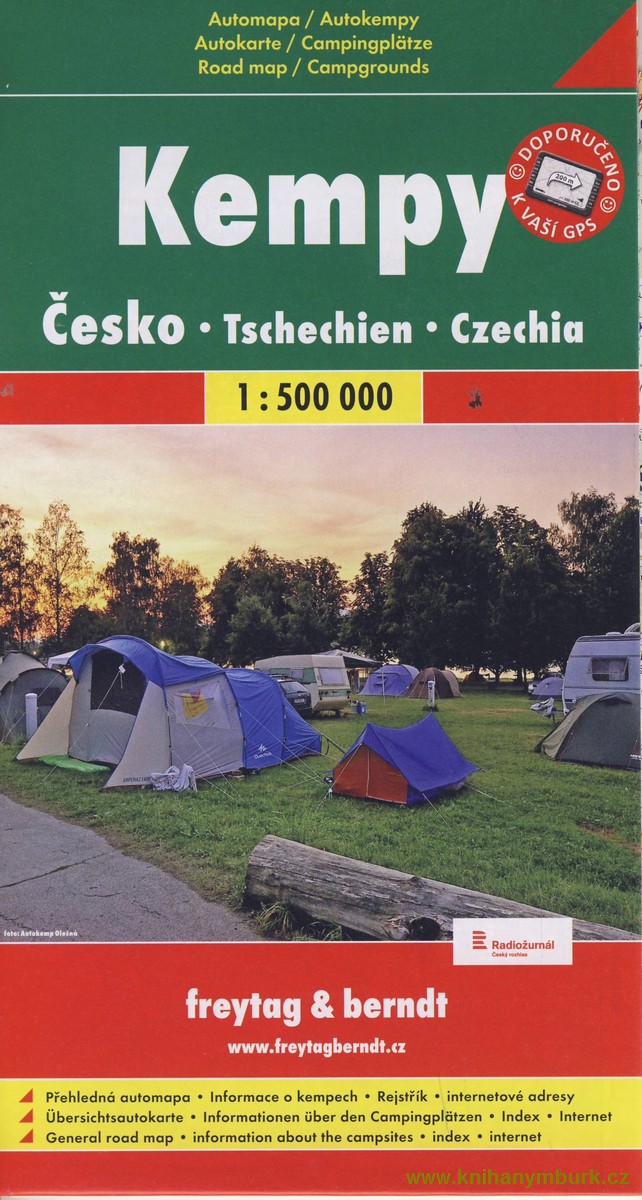 Kempy Česko mapa 1:500000