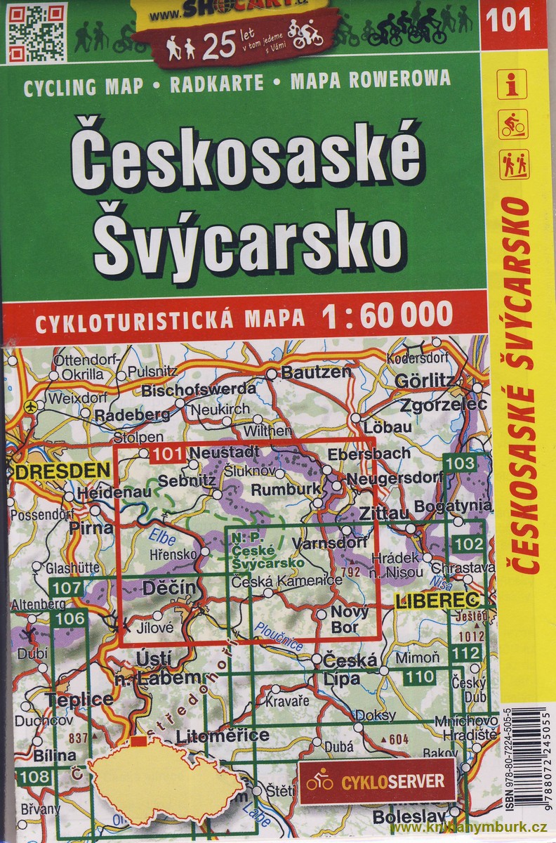 Českosaské Švýcarsko mapa1:60000