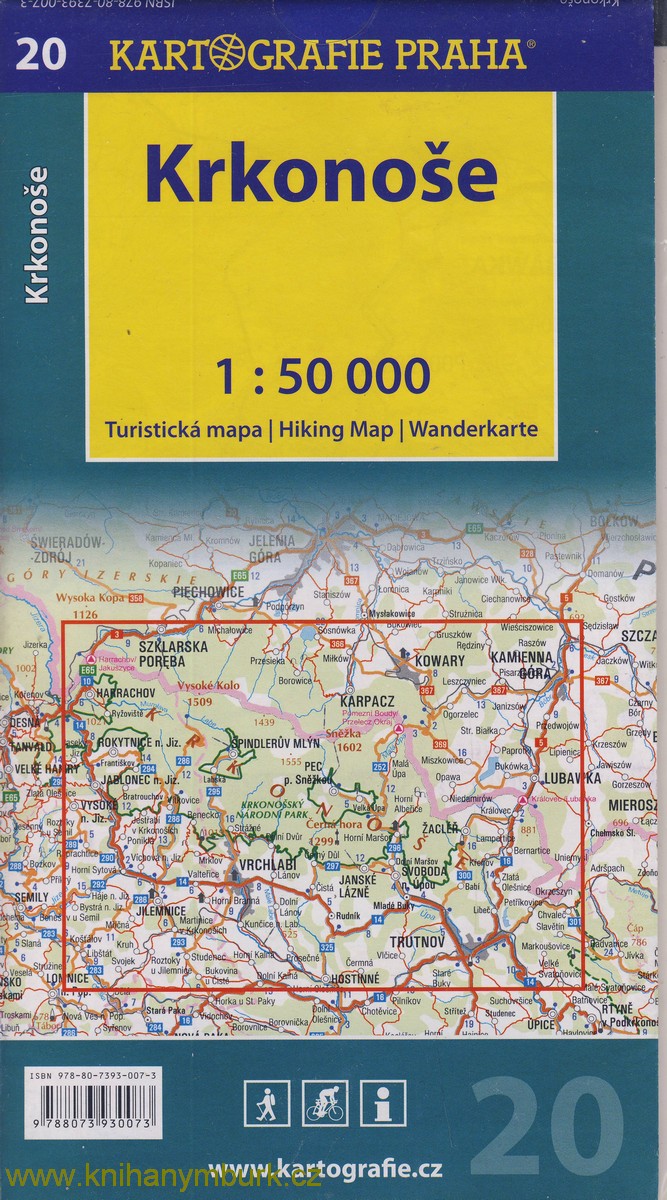 Krkonoše  mapa 1:50000